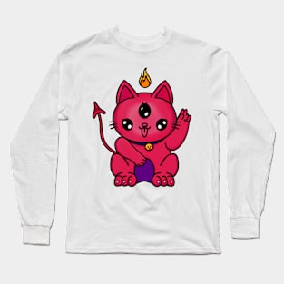 Satan kitty Long Sleeve T-Shirt